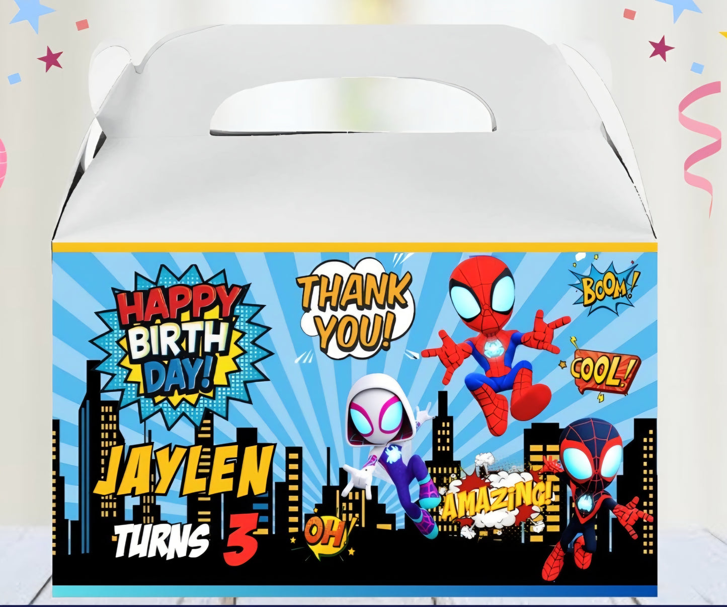 Custom Gable Box Treat Favor(No 3D)